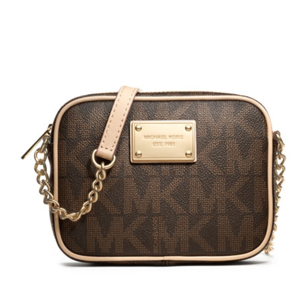 MICHAEL Michael Kors Jet Set Crossbody, Brown Logo